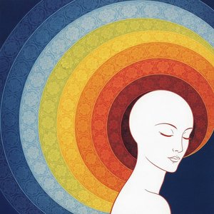 Radiating Spectrum Over A White Profile Silhouette — Valentin Laurent De Courcey