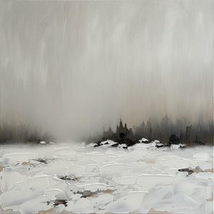 Ephemeral Silence Amidst The Monochromatic Shadows Of A Frozen Winter Dawn — David Moreau
