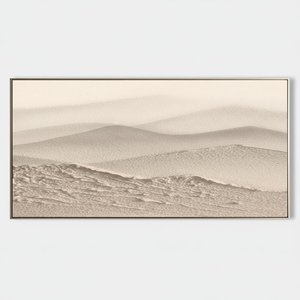 Ethereal Horizons: A Monochromatic Study Of Infinite Sand And Silent Serenity — Laurent Roche