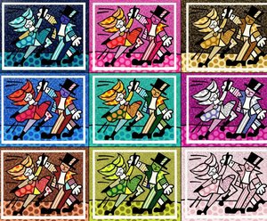 Rhythmic Echoes In Polychromatic Motion: A Singular Grid Of Dancing Silhouettes — Élise Muller