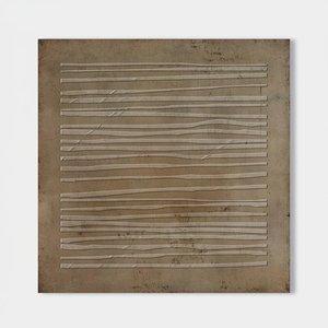 Monolithic Echoes Of Ochre: A Meditative Study In Weathered Earth And Linear Grace — David Moreau