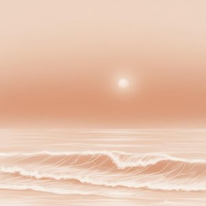 Ethereal Peach Horizon: A Singular Meditative Study Of Rhythmic Golden Waves — Laurent Roche
