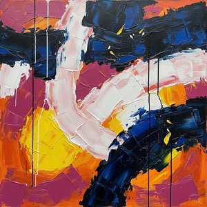Celestial Kineticism: A Singular Study Of Impasto Motion And Radiant Chromatic Tension — Christian Noiret