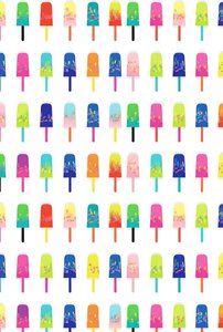 Chromatic Rhythms in a Symmetrical Grid of Vibrant Pop Art Icons