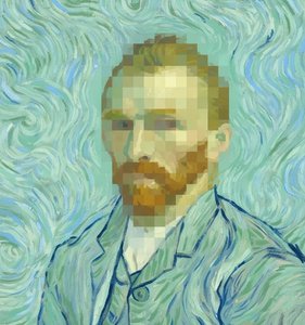 Fragmented Soul In Teal Swirls: A Unique Digital Mosaic Of Timeless Memory — Olivier Lambert