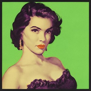 Emerald Echoes: A Monumental Halftone Portrait In Vibrant Graphic Layers — Caroline Pelletier