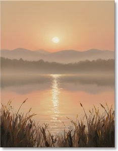 Ethereal Ochre Dawn: A Singular Vision Of Serenity And Atmospheric Light — Laurent Roche