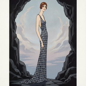A Slender Figure Amidst Charcoal Crags And Slate Skies — Valentin Laurent De Courcey