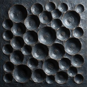 Monolithic Obsidian: A Singular Study Of Primordial Texture And Shadowed Topography — David Moreau