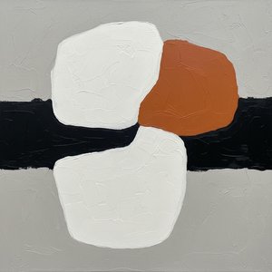 Primordial Echoes: A Monumental Composition Of Sculpted Strata And Silent Earth — Laurent Fabre, Neo-abstract Art (modern Abstract Compositions)