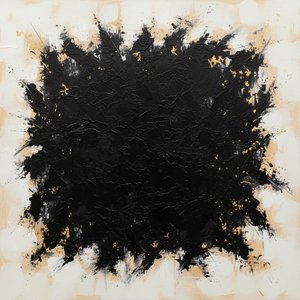 Monolithic Expansion In Obsidian And Gold: A Singular Moment Of Celestial Impact — Christian Noiret