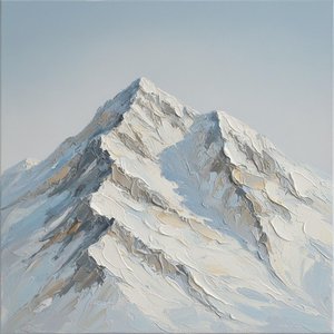 Monolithic Serenity: A Sculptural Study Of Eternal Glacial Peaks And Frozen Light — Laurent Roche