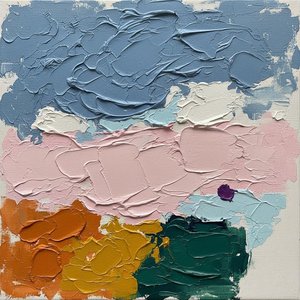 Stratified Horizons In Slate And Rose: A Monumental Study Of Earthly Textures — Christian Noiret
