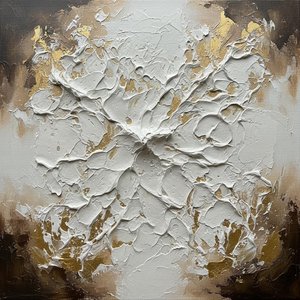 Radiant Expansion In Gold And Umber: A Monumental Study Of Spontaneous Light — David Moreau