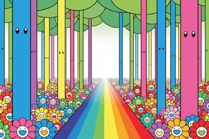Spectrum Of Benevolence: A Prismatic Odyssey — Camille Thomas, Pop Art