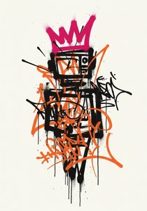 Ephemeral Crown Of Kinetic Shadows And Radiant Magenta Gestures — Laurent Girard
