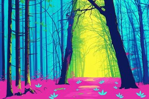 Cyan Prism: The Neon Threshold — Thibault Lemoine, Pop Art