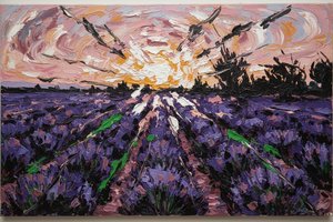 Radiant Undulations: A Gestural Dawn — Jacques Villedieu