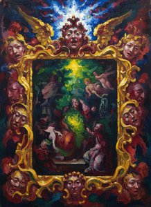 The Threshold Of Devotion: A Celestial Fragment — Jean-paul Gauthier, Expressionism
