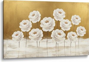Luminous Blooms Upon A Patinated Canvas Of Golden Memory And Form — Laurent Fontaine
