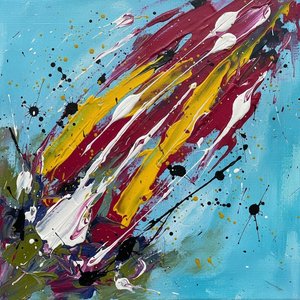 Kinetic Resonance In Cyan And Magenta: A Singular Study Of Spontaneous Motion — Laurent Lefèvre, Abstract Expressionism