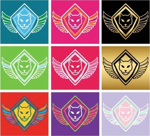 The Prismatic Sequence: Nine Sacred Winged Feline Emblems In Mathematical Harmony — Élise Muller