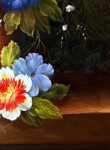 Romantic Floral Still Life With Roses And Peonies