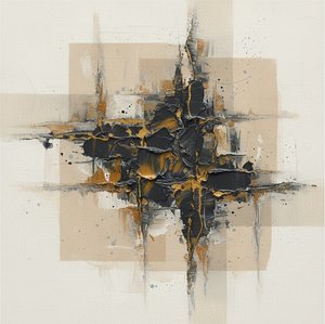 Monolithic Core: A Sculptural Study Of Chaos And Ethereal Geometric Planes — Laurent Roche