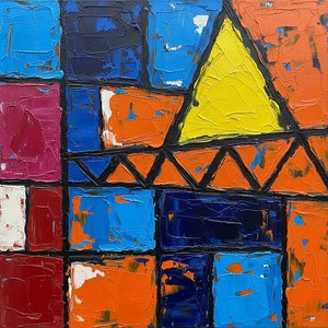 Fragmented Geometry In Prismatic Tension: A Monumental One Of One Masterpiece — Christian Noiret