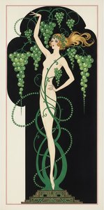 Emerald Vines Enveloping A Pale Figure In Black — Valentin Laurent De Courcey