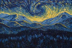 Celestial Resonance: The Cobalt Nocturne — Camille Guérin