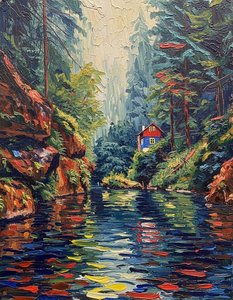 L'Éclat de la Solitude: Azure River and the Ochre Canyon