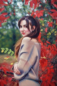 Crimson Reverie: An Autumnal Introspection — Anaïs Bonnet
