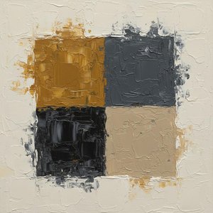 Fragmented Earth: A Monumental Study Of Ochre, Slate, And Sculptural Impasto Texture — David Moreau