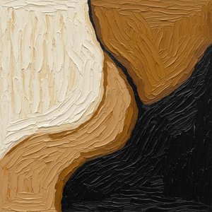 Monolithic Earth Tones: An Abstract Study In Sculptural Impasto And Organic Shadows — David Moreau