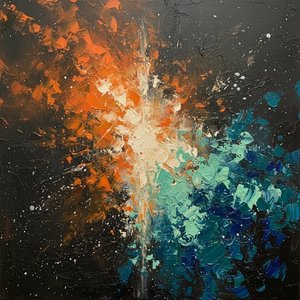 Celestial Fracture: A Monumental Burst Of Radiant Light And Primordial Chaos — David Moreau