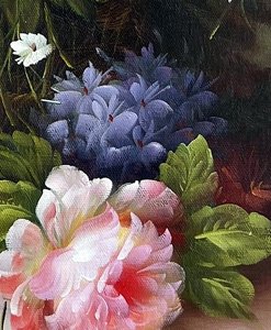 Romantic Floral Arrangement In Vibrant Tones