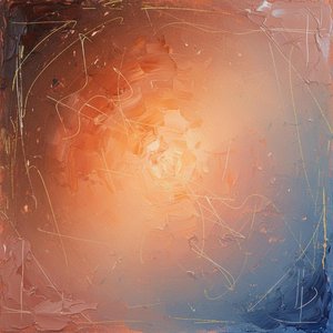 Radiant Core Of Spontaneous Light Amidst Ethereal Gold And Shadowed Siennas — Christian Noiret, Contemporary Abstract