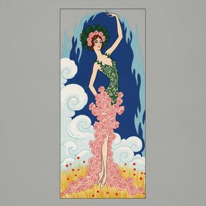 Cobalt Blue Flames And Rose Petals In Fluid Motion — Valentin Laurent De Courcey