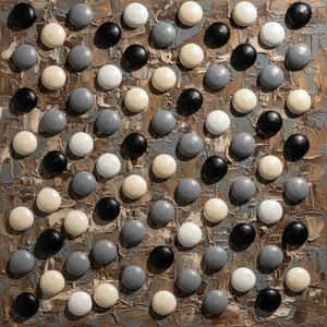 Ecos Rítmicos De La Tierra: Un Estudio Monocromático En Relieve Escultórico Impasto — David Moreau