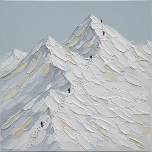 Crimson Echoes Amidst The Monumental Silence Of Sculpted Alpine Peaks — David Moreau
