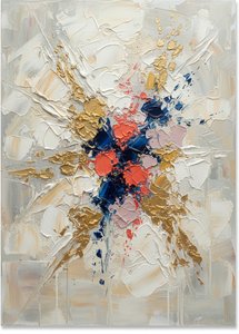 Celestial Fracture: A Monumental Symphony Of Gold, Navy, And Spontaneous Kinetic Energy — David Moreau