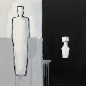 Monolithic Shadows And The Silent Echo Of A Singular White Void — Laurent Fabre, Neo-abstract Art