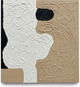 Monolithic Silence: An Abstract Study Of Organic Form And Tactile Impasto Depth — David Moreau, Contemporary Abstract