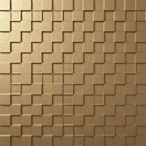 Resplendent Gilded Lattice: A Meditative Study In Geometric Symmetry And Light — David Moreau, Plaster & Texture Art