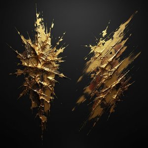 Golden Fracture: A Monumental Study Of Kinetic Splinters And Gilded Chaos — David Moreau
