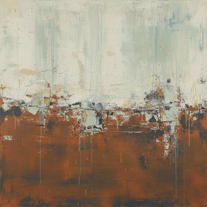 Ephemeral Descent: Layers Of Time Across Earth And Atmosphere's Edge — Christian Noiret, Contemporary Abstract Painting