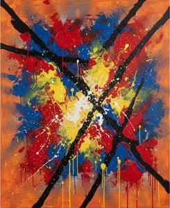 Centrifugal Radiance: A Singular Explosion Of Primary Motion And Structural Chaos — Laurent Lefèvre, Abstract Expressionism