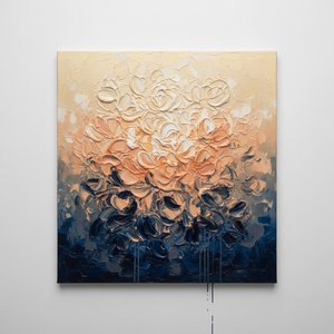 Celestial Ascendance: A Monumental Symphony Of Midnight Shadows And Radiant Ivory — David Moreau, Plaster & Texture Art