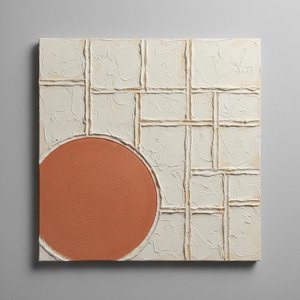 Earthen Orbit: A Monumental Study In Terracotta Relief And Ivory Mosaic — David Moreau